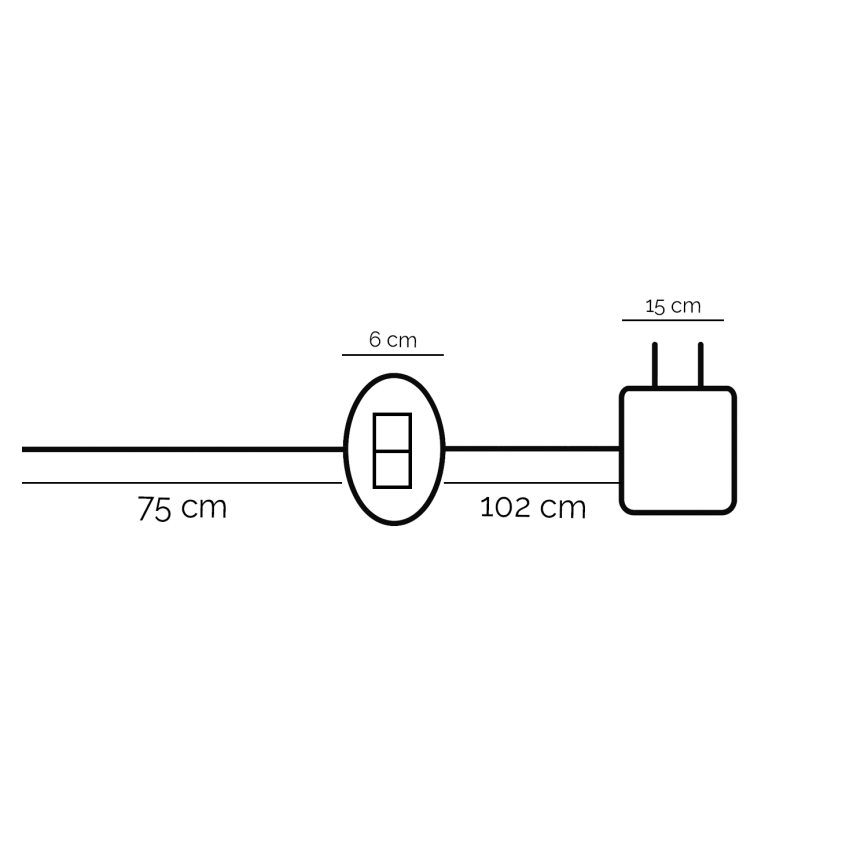 ONLI - LED Stona lampa DAFNE LED/12W/230V 4000K 48 cm crna