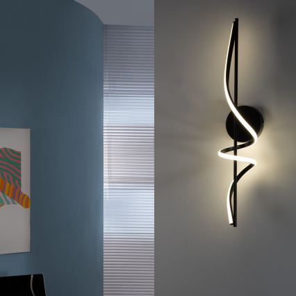 ONLI - LED zidno svetlo TWIST LED/25W/230V 4000K crno