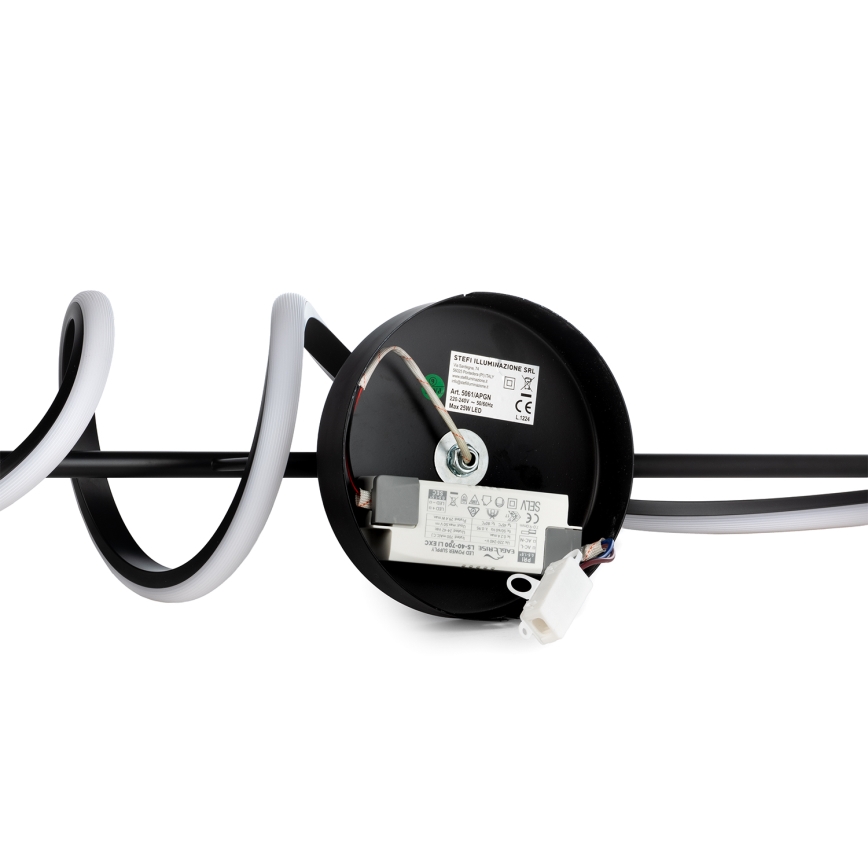 ONLI - LED zidno svetlo TWIST LED/25W/230V 4000K crno