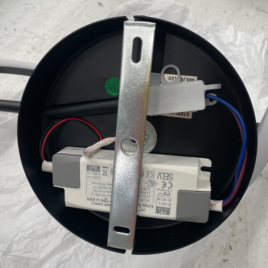 ONLI - LED zidno svetlo TWIST LED/25W/230V 4000K crno