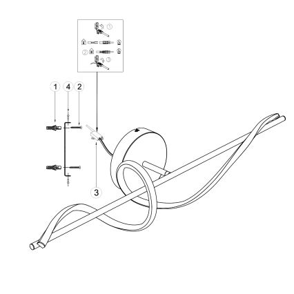 ONLI - LED zidno svetlo TWIST LED/25W/230V 4000K crno