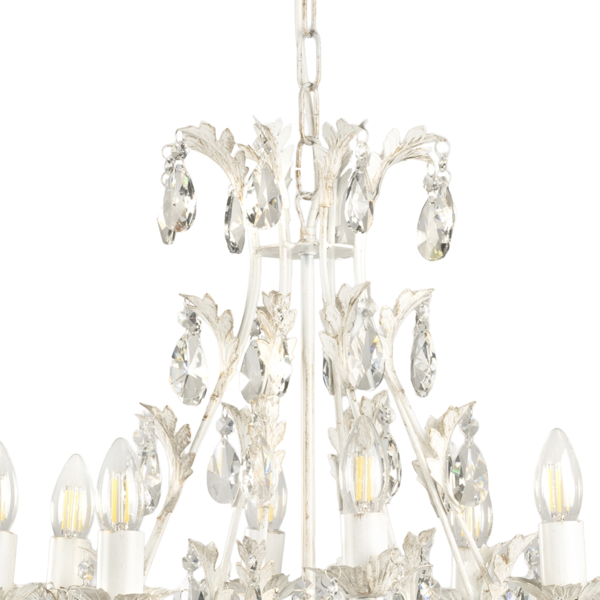 ONLI - Luster na lancu BOTTE 8xE14/6W/230V bela