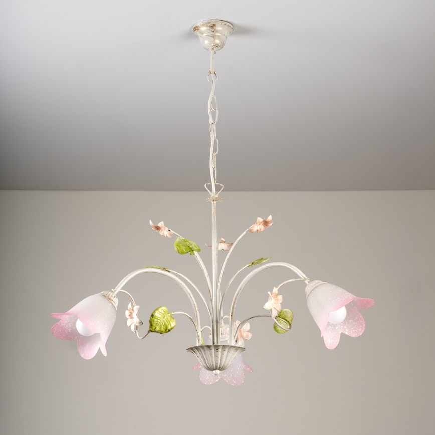 ONLI - Luster na lancu BOTTON DORO 3xE14/6W/230V