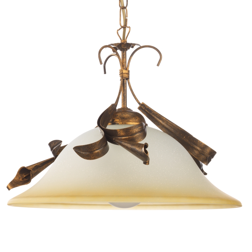 ONLI - Luster na lancu LUCREZIA 1xE27/22W/230V bronzan