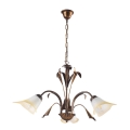 ONLI - Luster na lancu LUCREZIA 3xE14/6W/230V bronzan