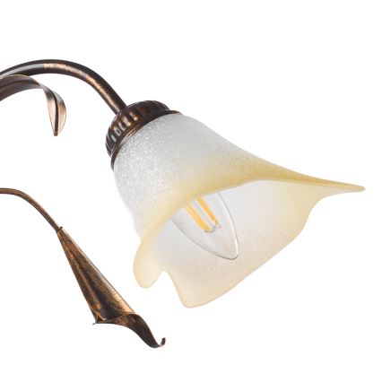 ONLI - Luster na lancu LUCREZIA 3xE14/6W/230V bronzan