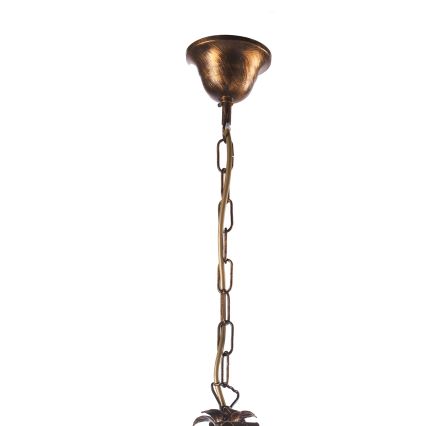 ONLI - Luster na lancu LUCREZIA 3xE14/6W/230V bronzan