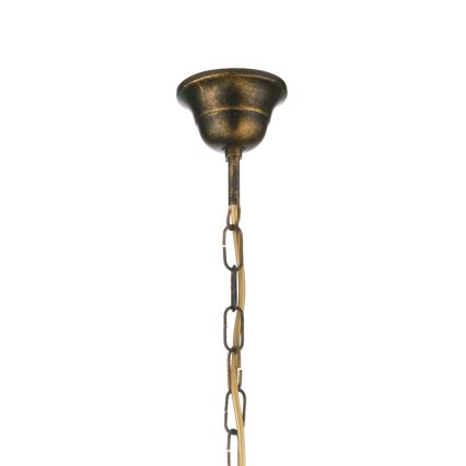 ONLI - Luster na lancu MILVIA 5xE14/6W/230V u bronzanoj boji