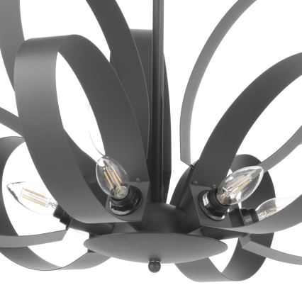 ONLI - Luster na lancu SERENA 9xE14/6W/230V crni