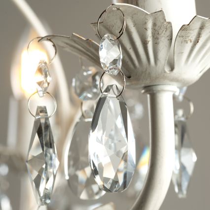 ONLI - Luster na lancu TERESA 3xE14/6W/230V bela