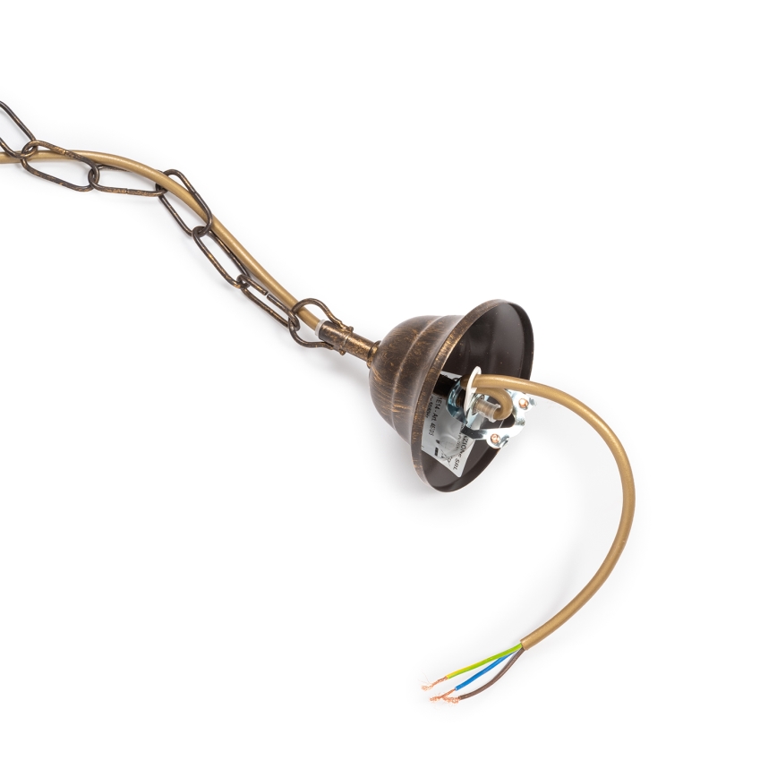 ONLI - Luster na lancu TERESA 3xE14/6W/230V bronza