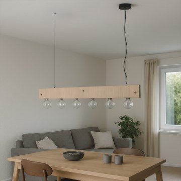 ONLI - Luster na sajli ARGO 6xE27/22W/230V bež