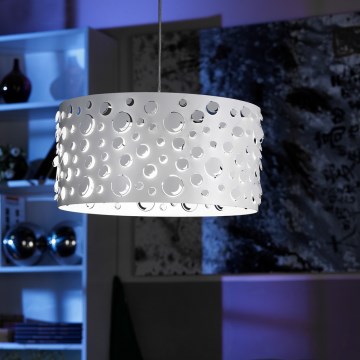 ONLI - Luster na sajli BOLLICINE 1xE27/15W/230V bela