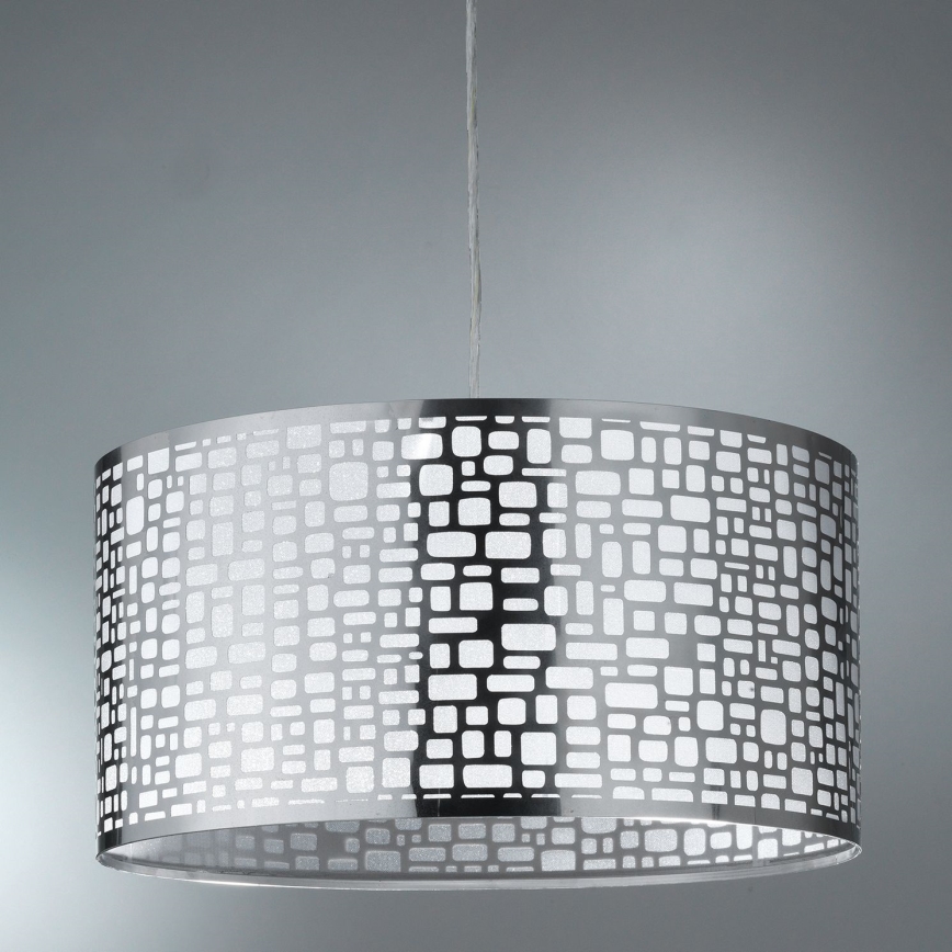 ONLI - Luster na sajli BRUCE 1xE27/15W/230V prečnik 45 cm mat hrom