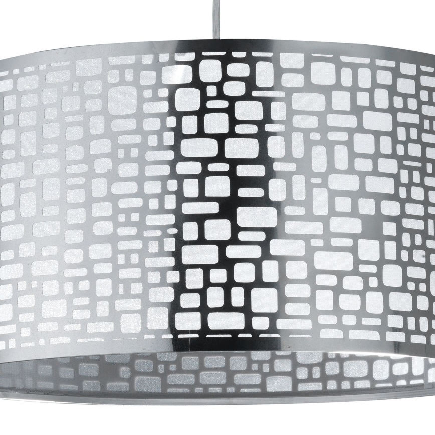 ONLI - Luster na sajli BRUCE 1xE27/15W/230V prečnik 45 cm mat hrom