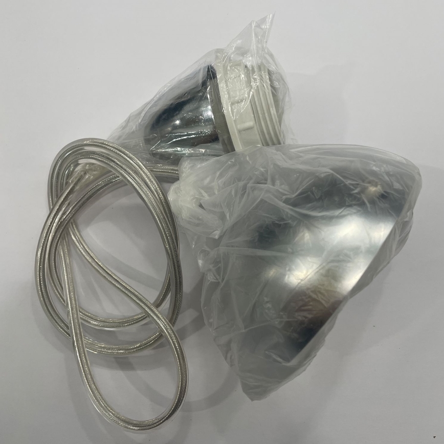 ONLI - Luster na sajli BRUCE 1xE27/15W/230V prečnik 45 cm mat hrom