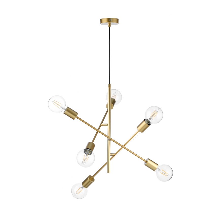 ONLI - Luster na sajli CROSS 6xE27/22W/230V