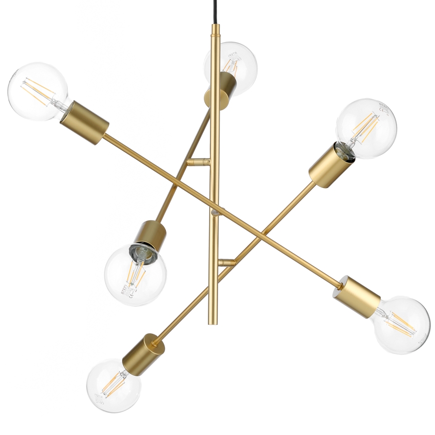 ONLI - Luster na sajli CROSS 6xE27/22W/230V