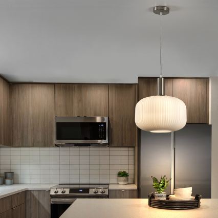 ONLI - Luster na sajli DOROTY 1xE27/15W/230V beli/sjajni hrom
