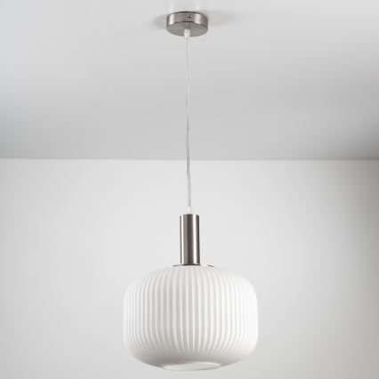ONLI - Luster na sajli DOROTY 1xE27/15W/230V beli/sjajni hrom