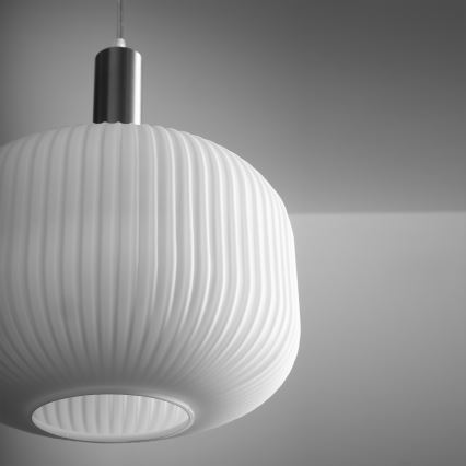 ONLI - Luster na sajli DOROTY 1xE27/15W/230V beli/sjajni hrom