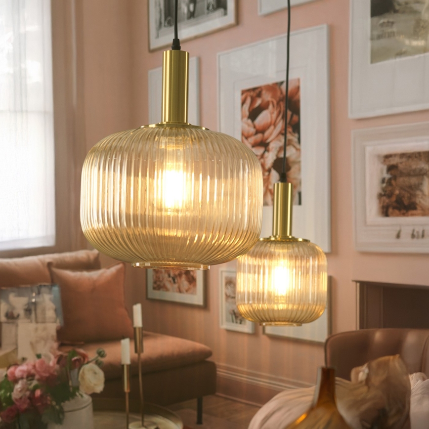 ONLI - Luster na sajli DOROTY 1xE27/22W/230V prečnik 20 cm
