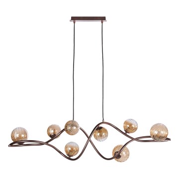 ONLI - Luster na sajli FRIDA 8xG9/10W/230V u boji bakra