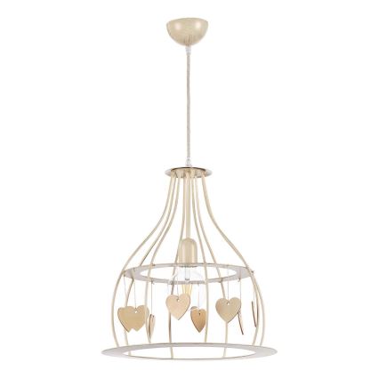 ONLI - Luster na sajli LEONILDE 1xE27/15W/230V bež