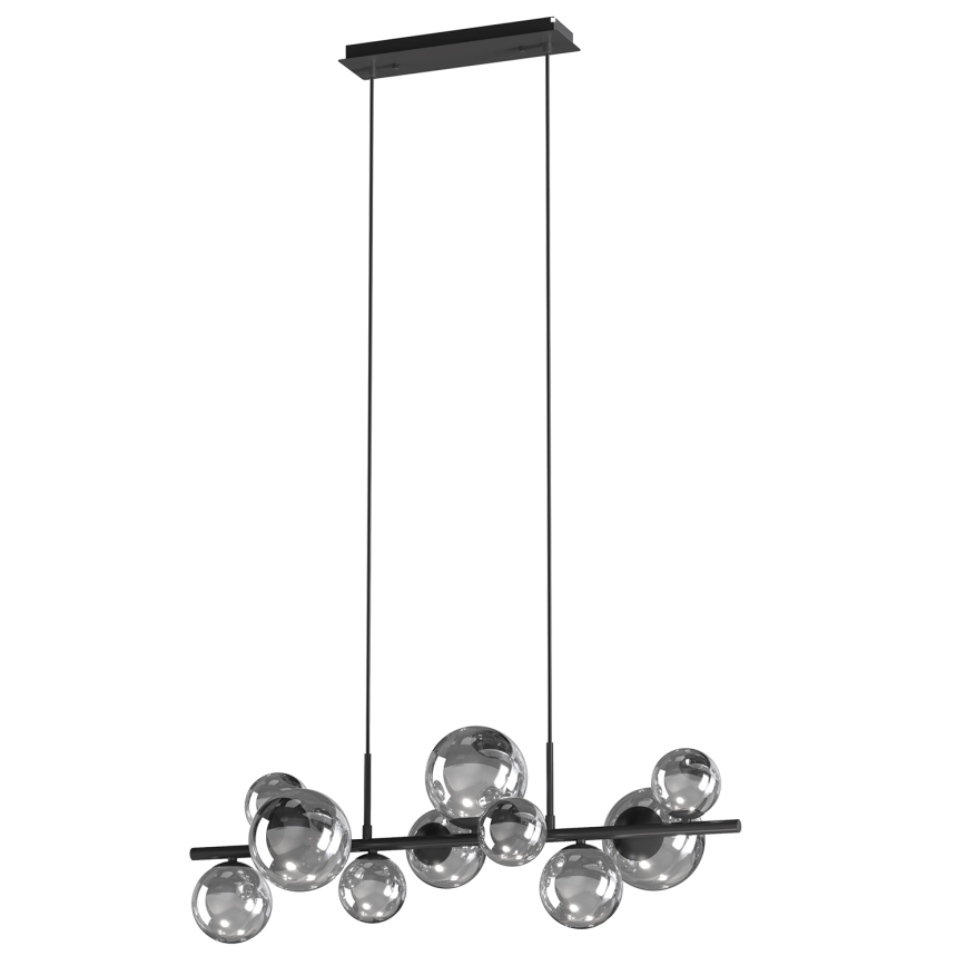 ONLI - Luster na sajli PALOMA 10xG9/3W/230V crna/dimljena