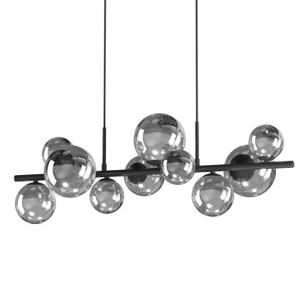 ONLI - Luster na sajli PALOMA 10xG9/3W/230V crna/dimljena