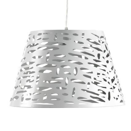 ONLI - Luster na sajli RICKY, 1xE27/15W/230V, prečnik 40 cm, bela