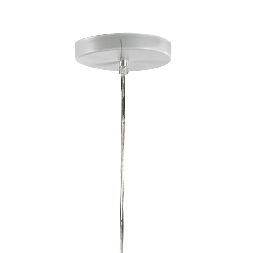 ONLI - Luster na sajli RICKY, 1xE27/15W/230V, prečnik 40 cm, bela