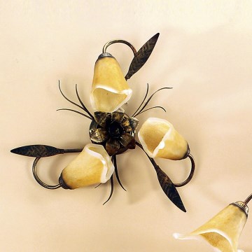 ONLI - plafonska svetiljka ALGA 3xE14/6W/230V brončana