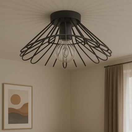 ONLI - Plafonska svetiljka DUCCIO 1xE27/22W/230V prečnik 60 cm crna