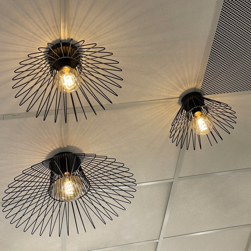 ONLI - Plafonska svetiljka DUCCIO 1xE27/22W/230V prečnik 60 cm crna