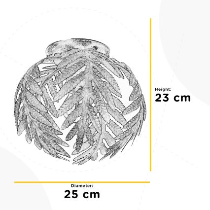 ONLI - Plafonska svetiljka FELCE 1xE27/22W/230V krem