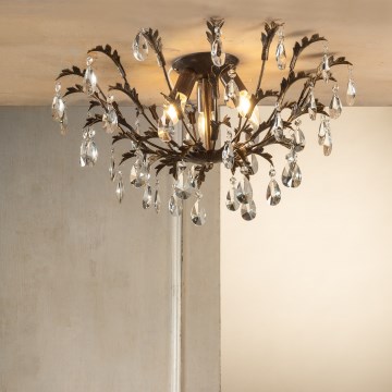 ONLI - Plafonska svetiljka TERESA 3xE14/6W/230V bronzana