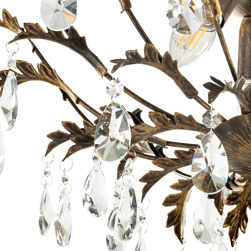 ONLI - Plafonska svetiljka TERESA 3xE14/6W/230V bronzana