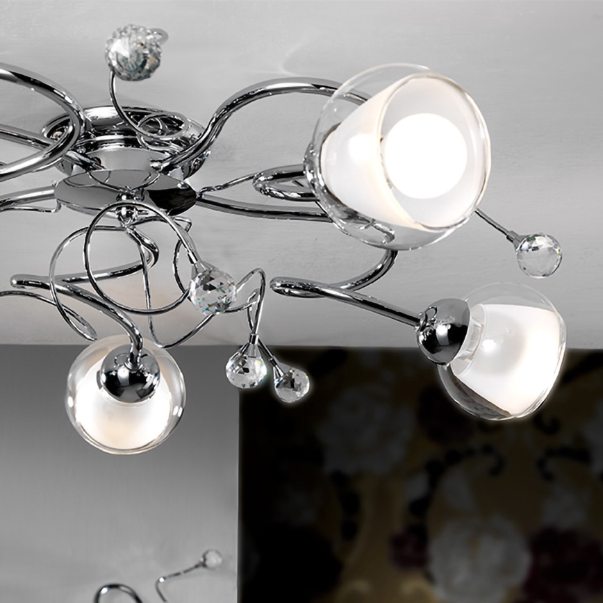 ONLI - Plafonski luster WENDY 5xE14/6W/230V sjajni hrom