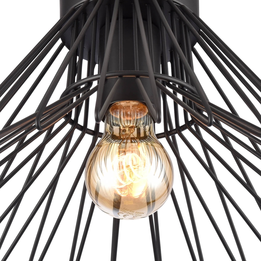 ONLI - Plafonsko svetlo DUCCIO 1xE27/22W/230V, prečnik 30 cm, crno