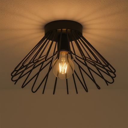 ONLI - Plafonsko svetlo DUCCIO 1xE27/22W/230V, prečnik 30 cm, crno