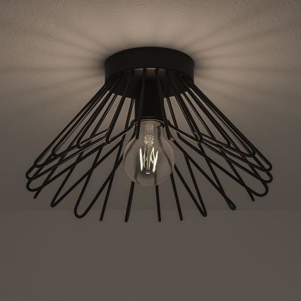 ONLI - Plafonsko svetlo DUCCIO 1xE27/22W/230V, prečnik 30 cm, crno