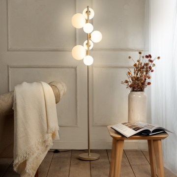 ONLI - Podna lampa PALOMA 7xG9/10W/230V zlatna