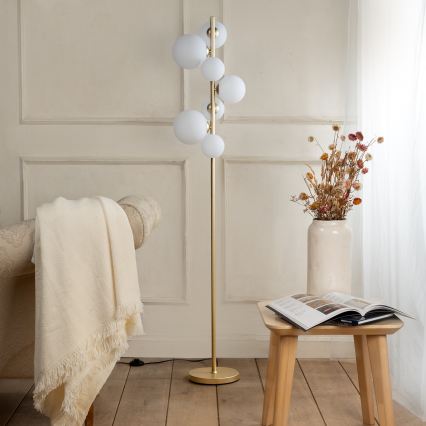 ONLI - Podna lampa PALOMA 7xG9/10W/230V zlatna