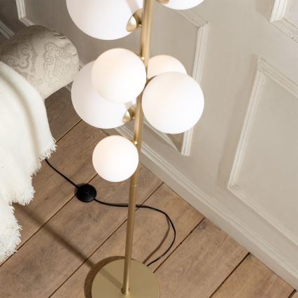 ONLI - Podna lampa PALOMA 7xG9/10W/230V zlatna