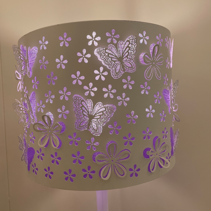 ONLI - Podna lampa TITILLA 1xE27/22W/230V ljubičasta/bela