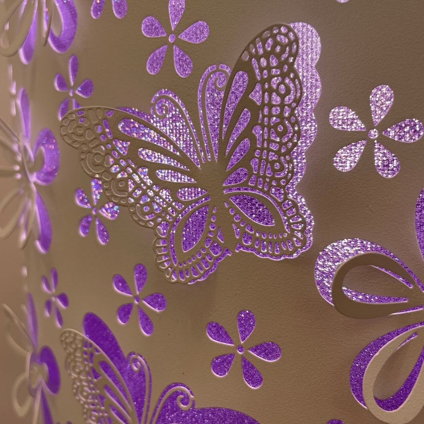 ONLI - Podna lampa TITILLA 1xE27/22W/230V ljubičasta/bela