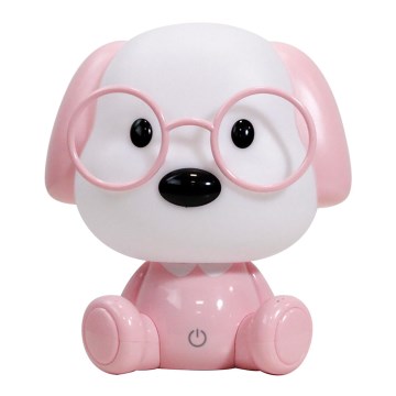 ONLI - prigušiva LED dečija noćna lampica PUPPIES LED/3W/230V 20 cm pas/ružičasta