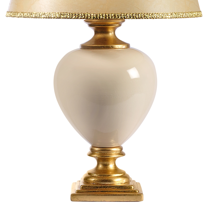 ONLI - Stona lampa AMADEUS 1xE27/15W/230V 72 cm bežna/zlatna