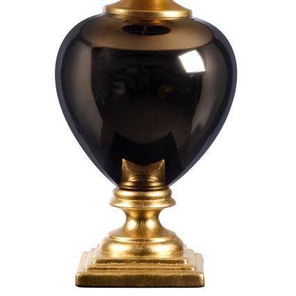 ONLI - Stona lampa AMADEUS 1xE27/15W/230V 72 cm crna/zlatna